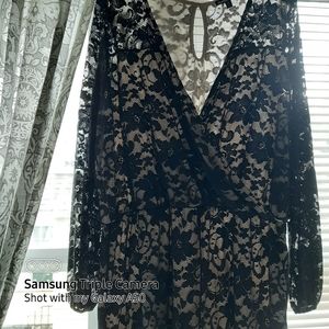 Black lace dress